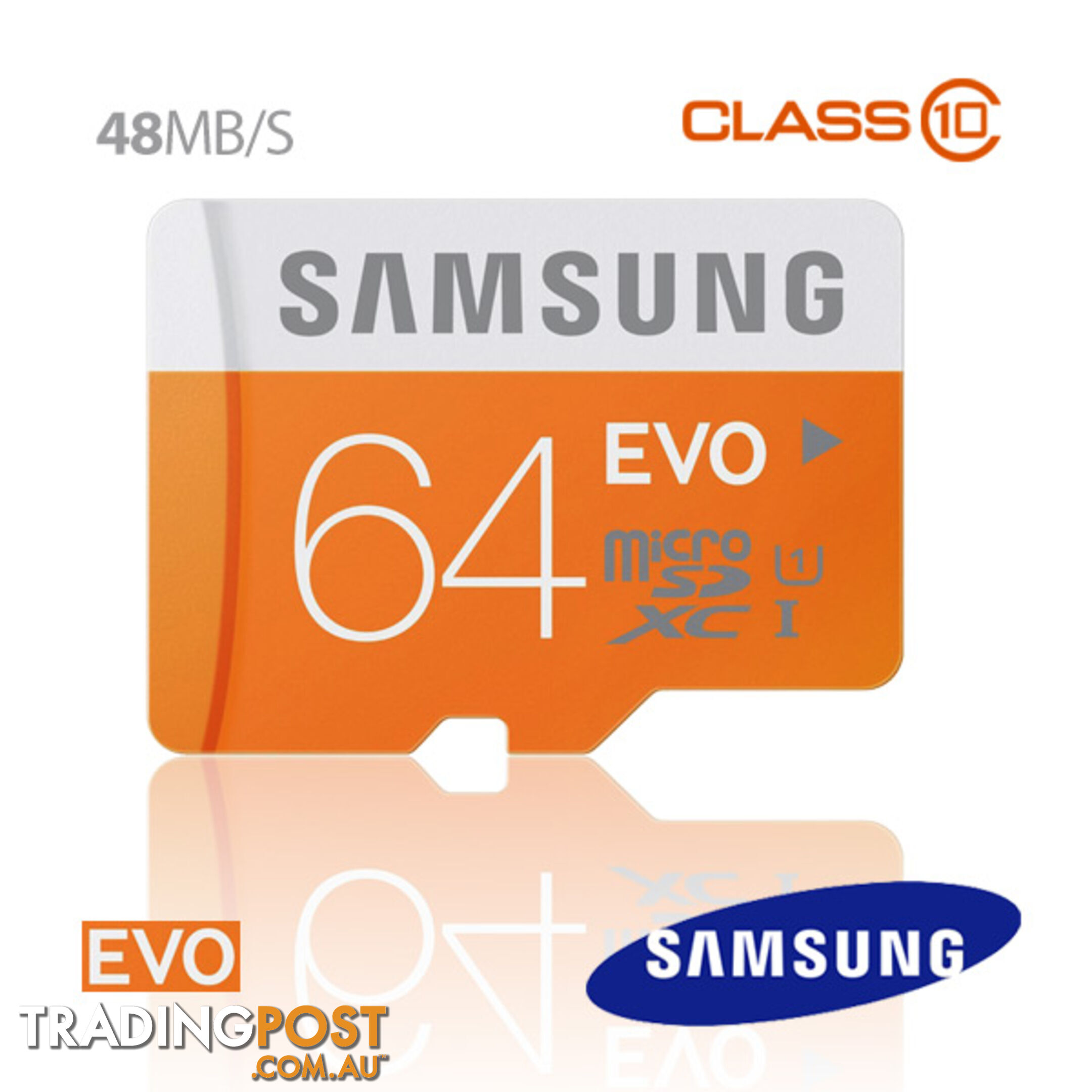 SAMSUNG 64GB MicroSDXC EVO CLASS10 UHS Upto 48MB/s (MB-MP64D)