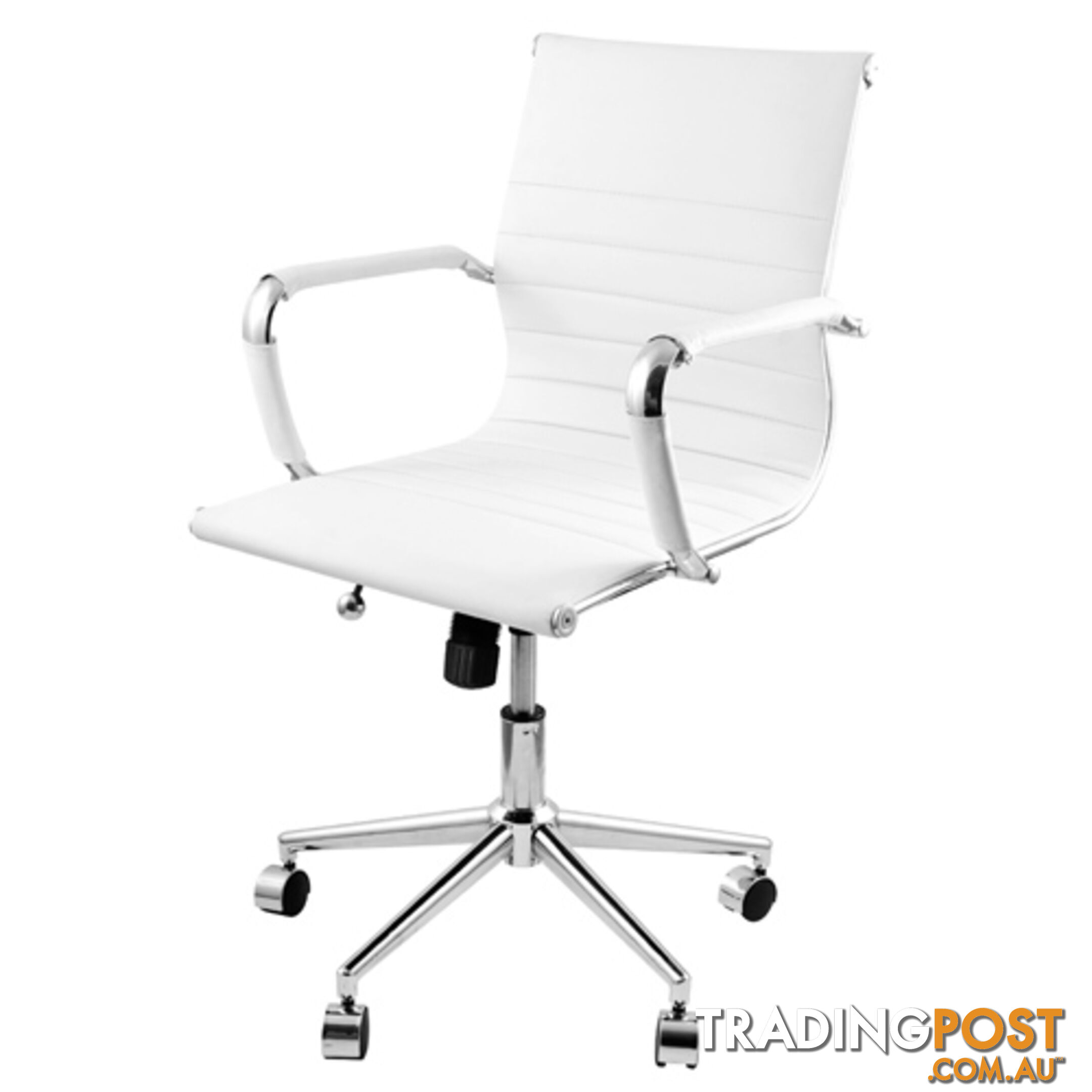 Eames Replica PU Leather Executive Designer Office Chair White