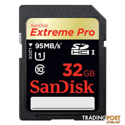 SanDisk Extreme Pro SDHC SDXPA 32GB UHS-I Memory Card 95MB/s