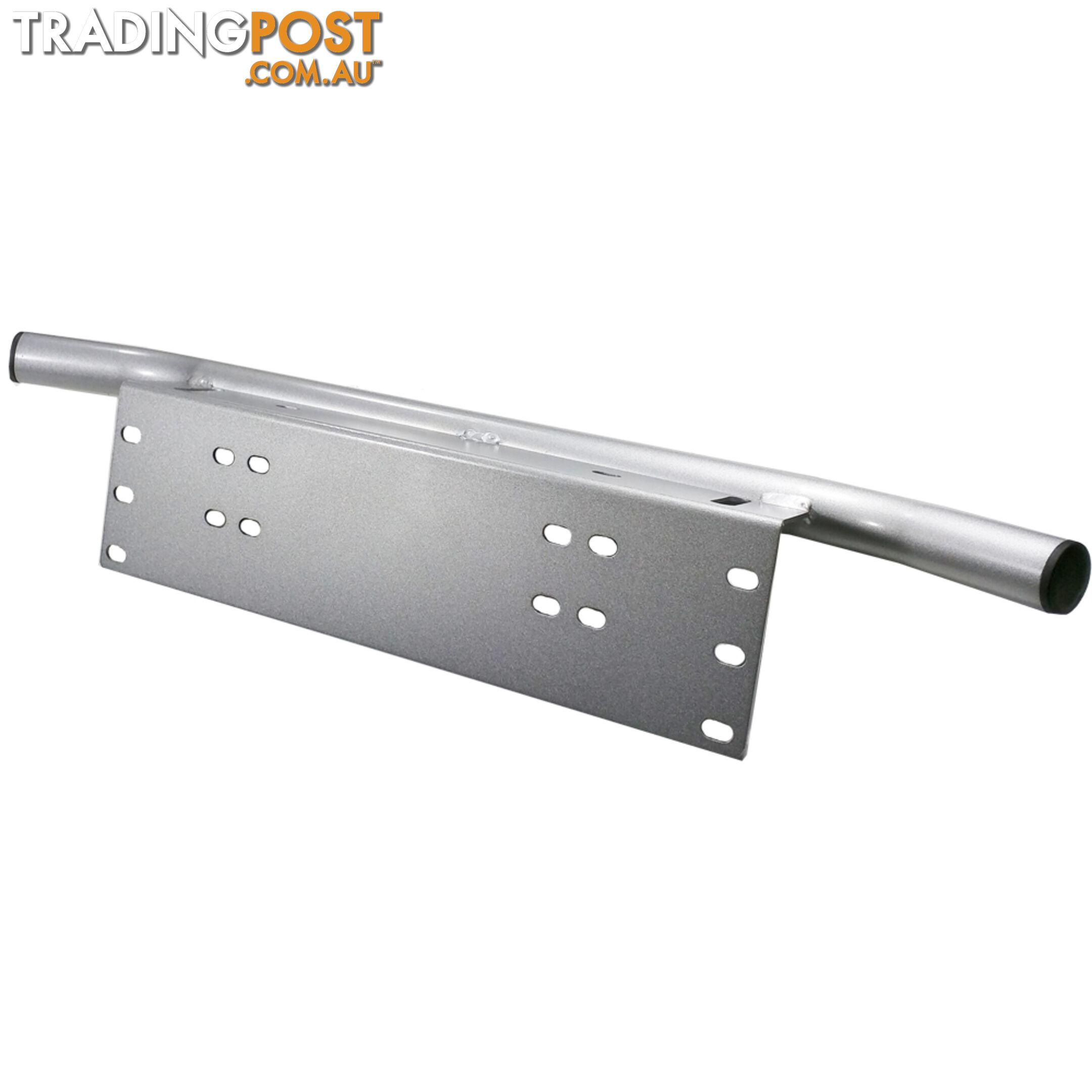 Number Plate Bullbar Frame Mounting Bracket Silver Light Bar Antenne UHF Holder