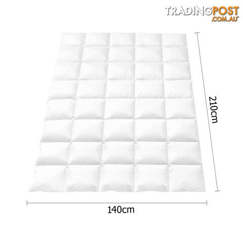 Goose Feather Down Quilt  - Single