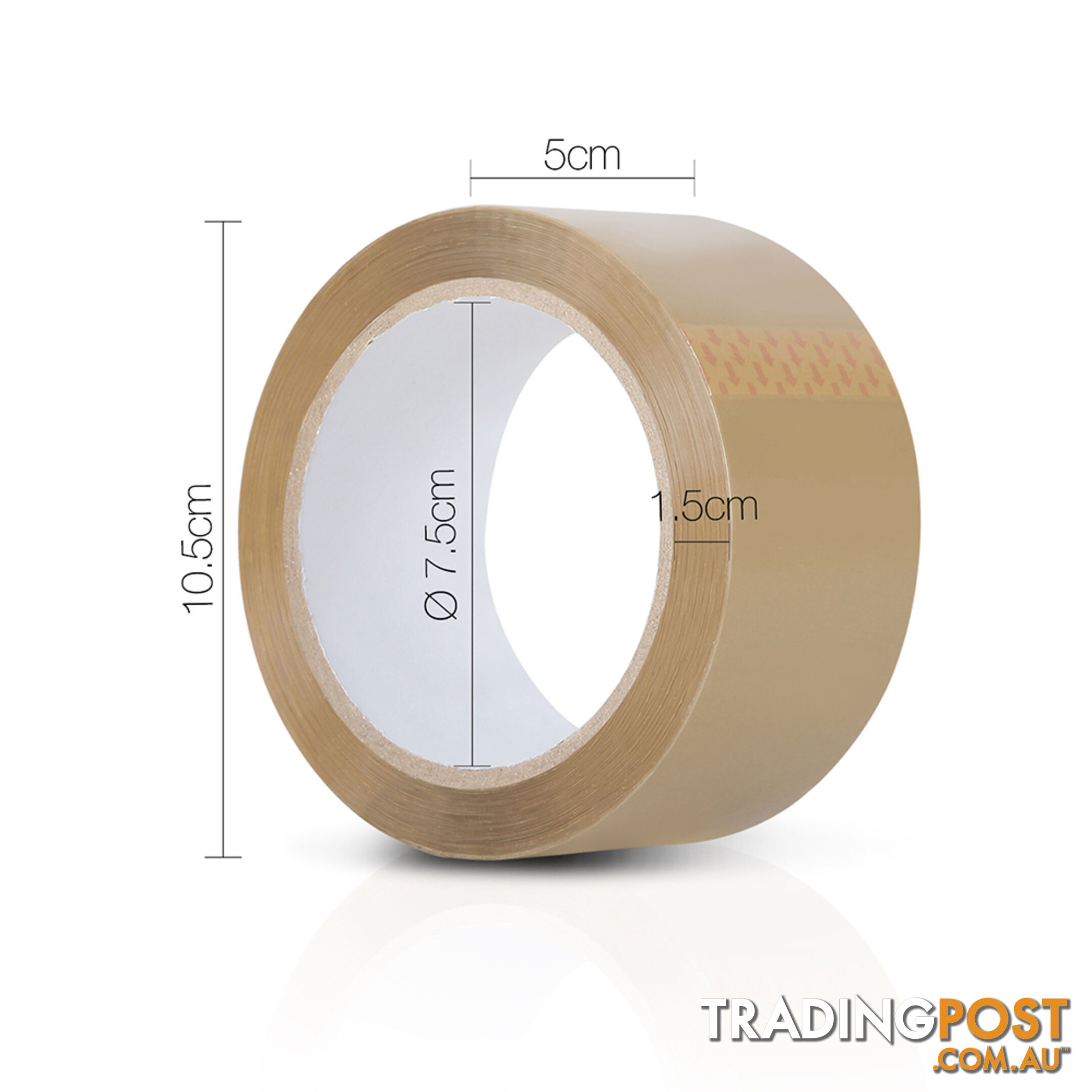 108 Rolls Packing Tape - 48mm x 75m - Brown