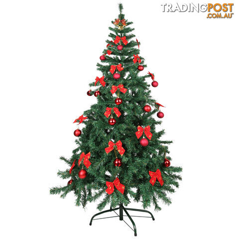 Christmas Tree w/ Ornament 210cm Green