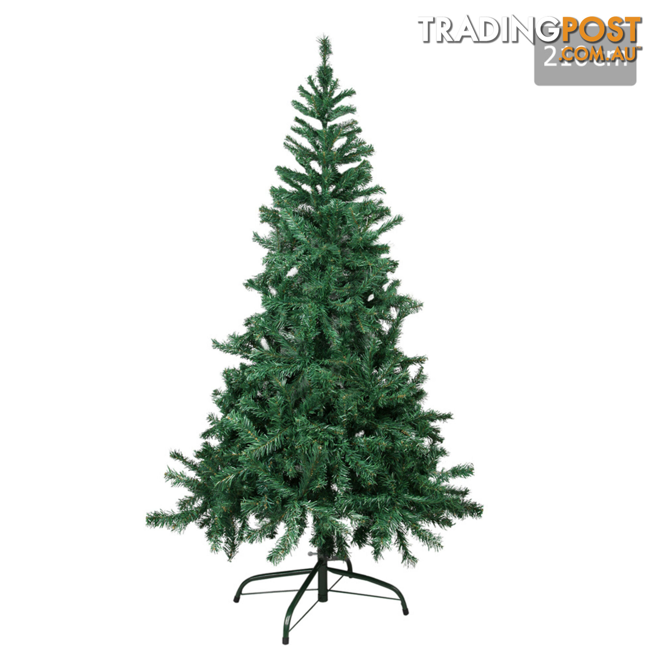 Christmas Tree w/ Ornament 210cm Green