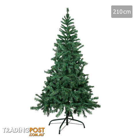 Christmas Tree w/ Ornament 210cm Green