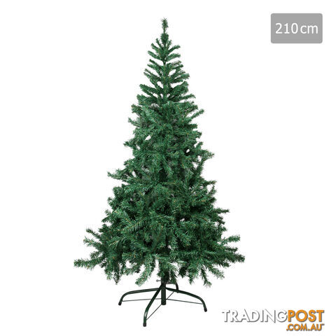 Christmas Tree w/ Ornament 210cm Green