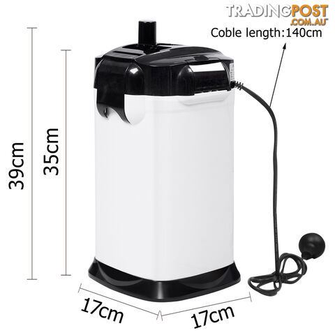 Aquarium Fish Tank External Canister Filter 1200LPH White