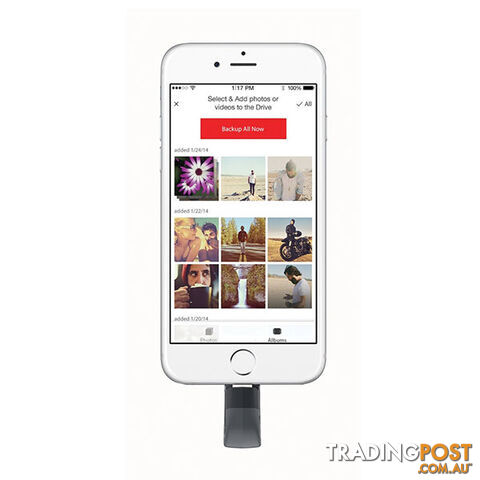 SANDISK IXPAND FLASH DRIVE SDIX30N 16GB GREY IOS USB 3.0  (SDIX30N-016G) - photo 2 of 5