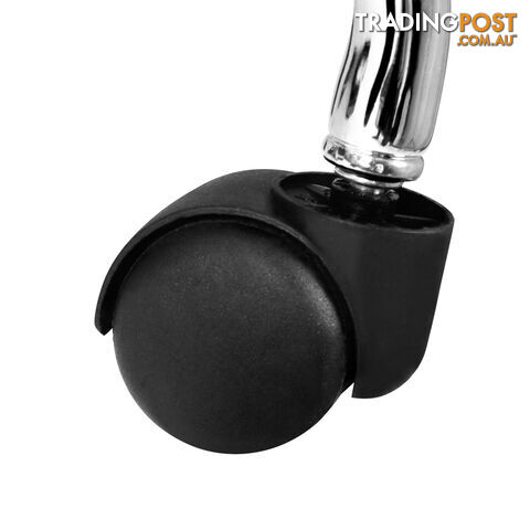 Round PU Swivel Salon Stool Black