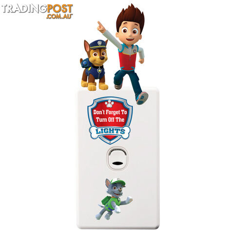 Skye Paw Patrol Light Switch Wall Stickers - Totally Movable