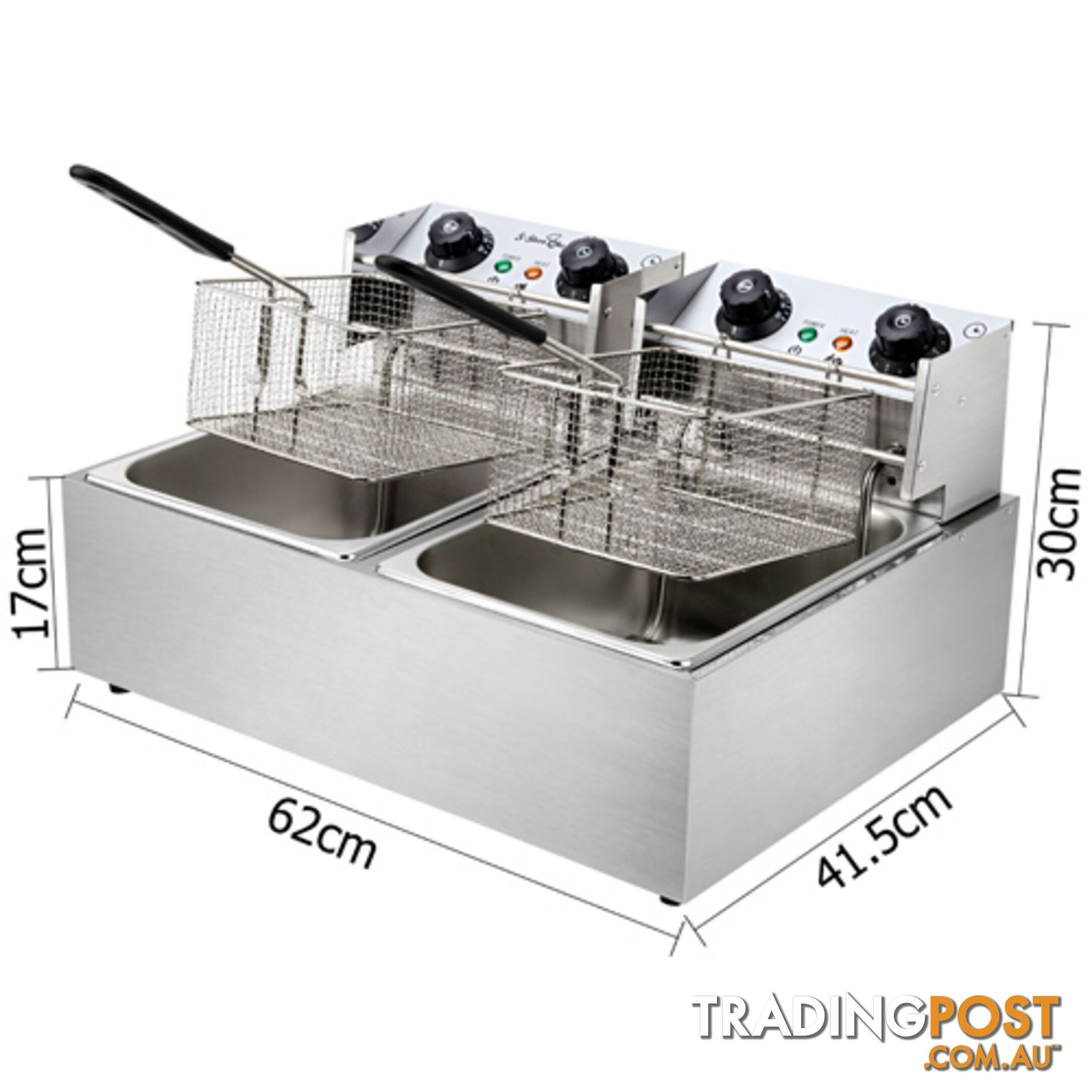 5 Star Chef Deep Fryer w/ Twin Basket