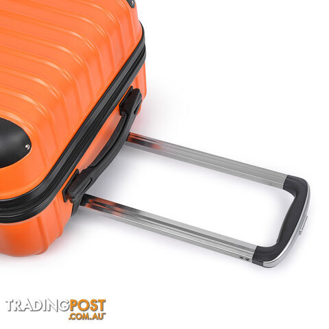 Set of 3 Hard Shell Travel Luggage with TSA Lock - Orange