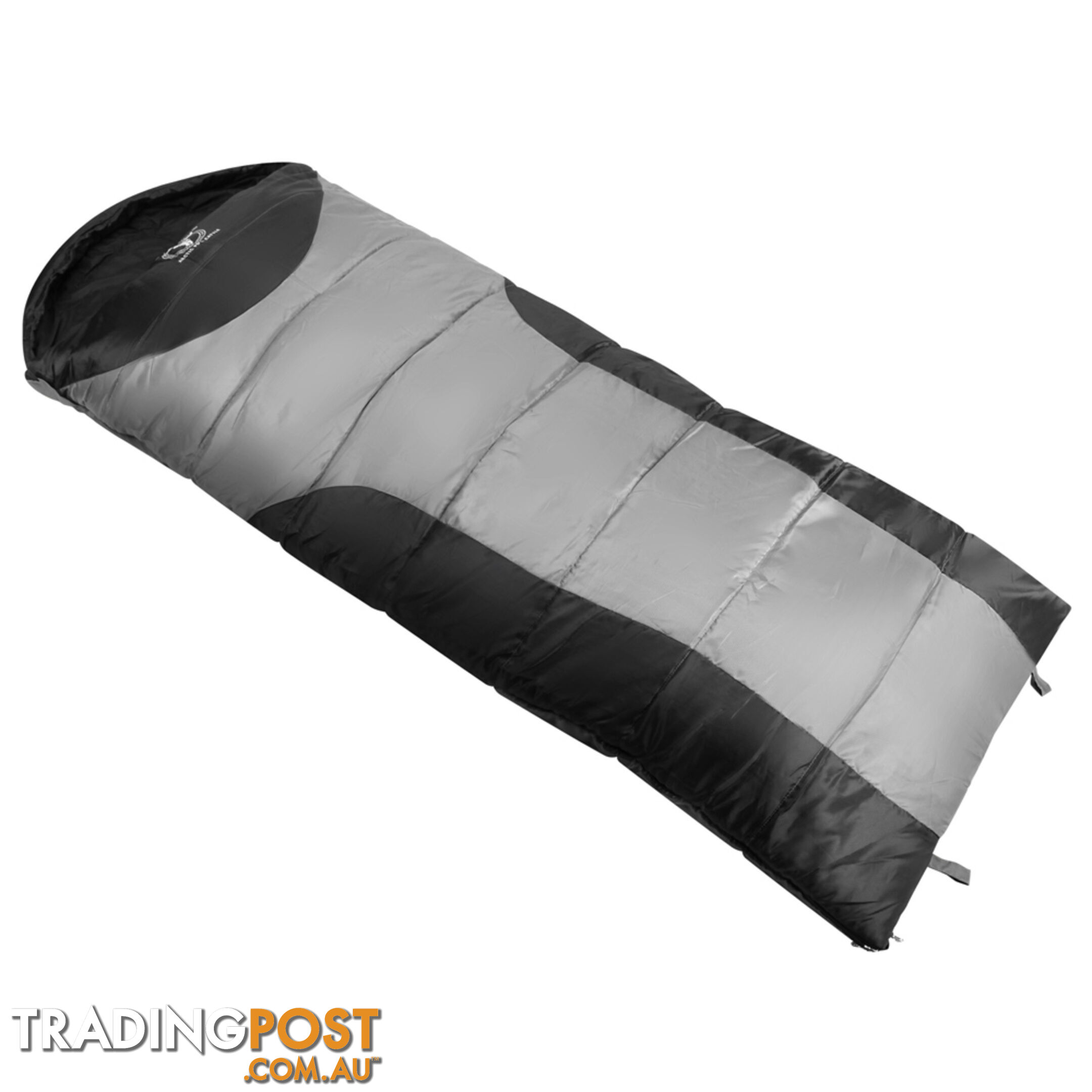 Camping Envelope Sleeping Bag Single Grey black