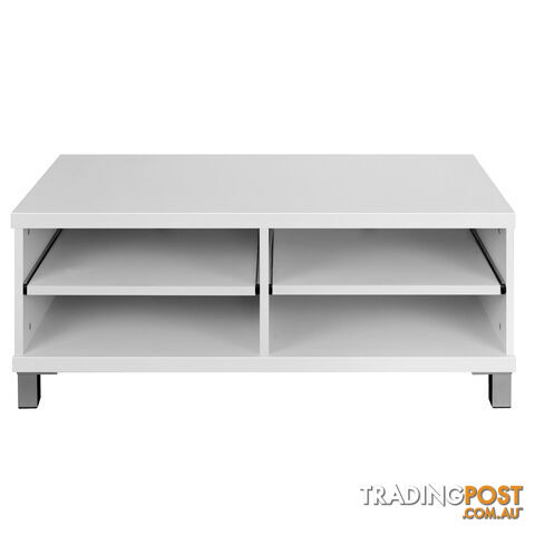 TV Stand Entertainment Unit Lowline Cabinet Drawer White