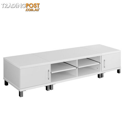TV Stand Entertainment Unit Lowline Cabinet Drawer White