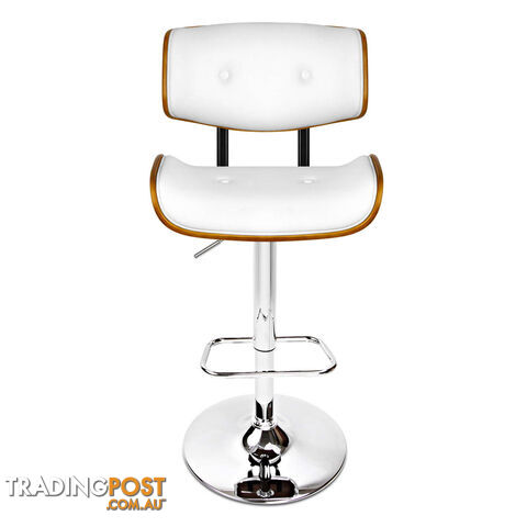 PU Leather Bar Stool with Chrome Base - photo 3 of 12