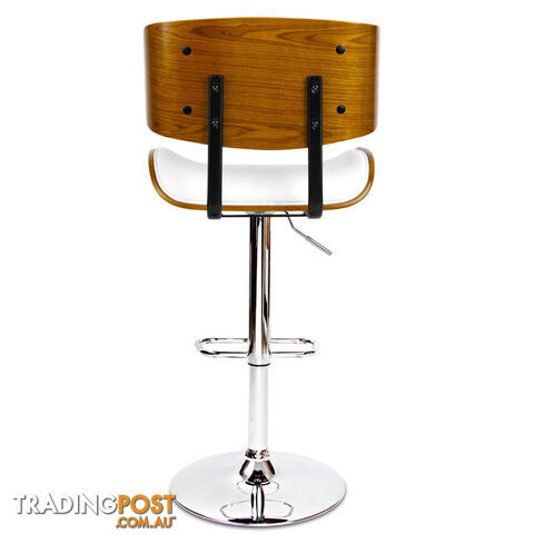 PU Leather Bar Stool with Chrome Base - photo 5 of 12