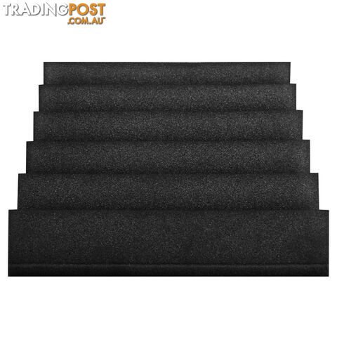 Set of 20 Studio Wedge Acoustic Foam Black 30 x 30cm
