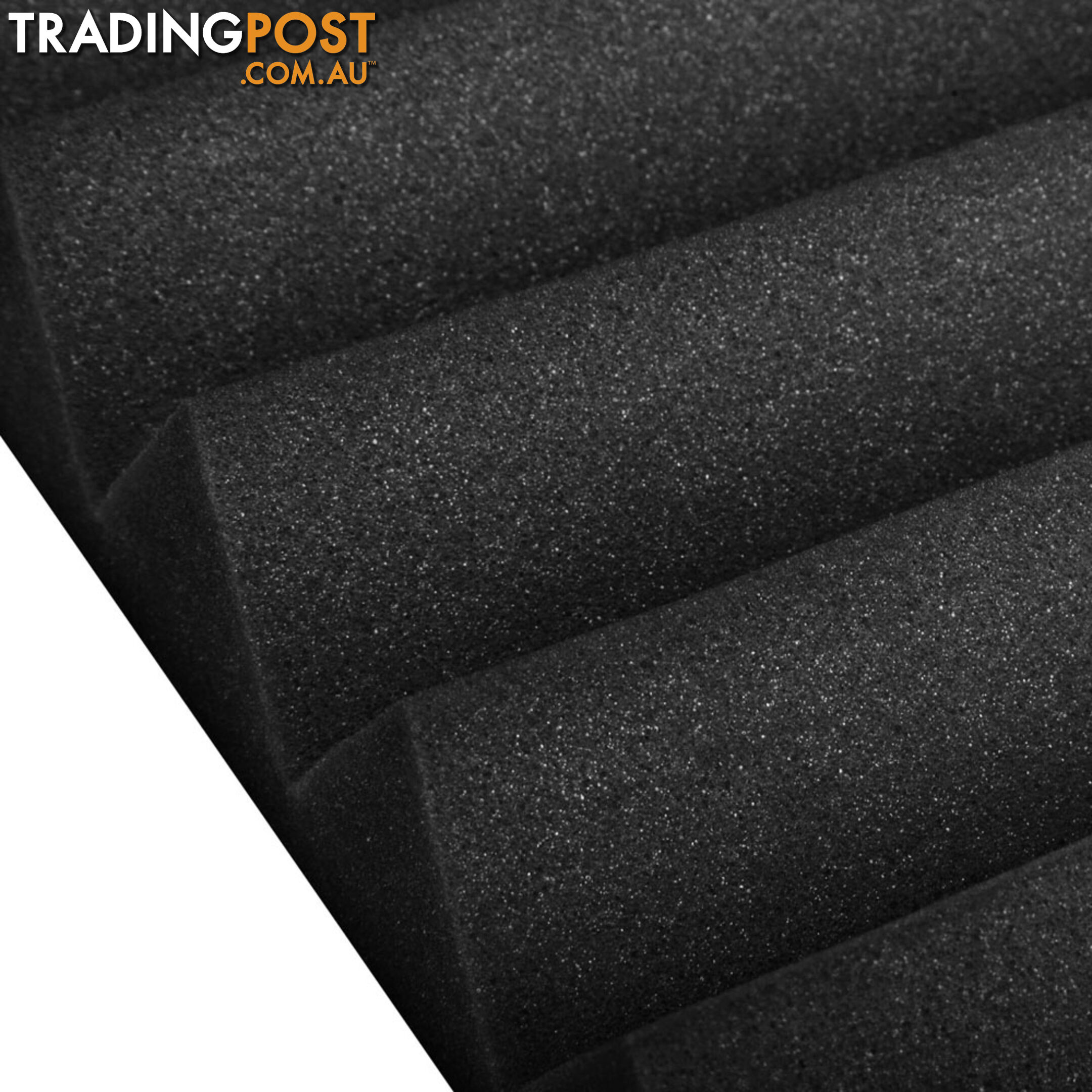 Set of 20 Studio Wedge Acoustic Foam Black 30 x 30cm