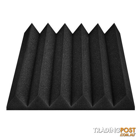 Set of 20 Studio Wedge Acoustic Foam Black 30 x 30cm