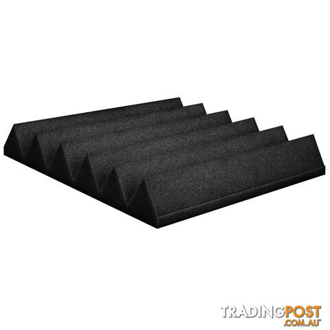 Set of 20 Studio Wedge Acoustic Foam Black 30 x 30cm