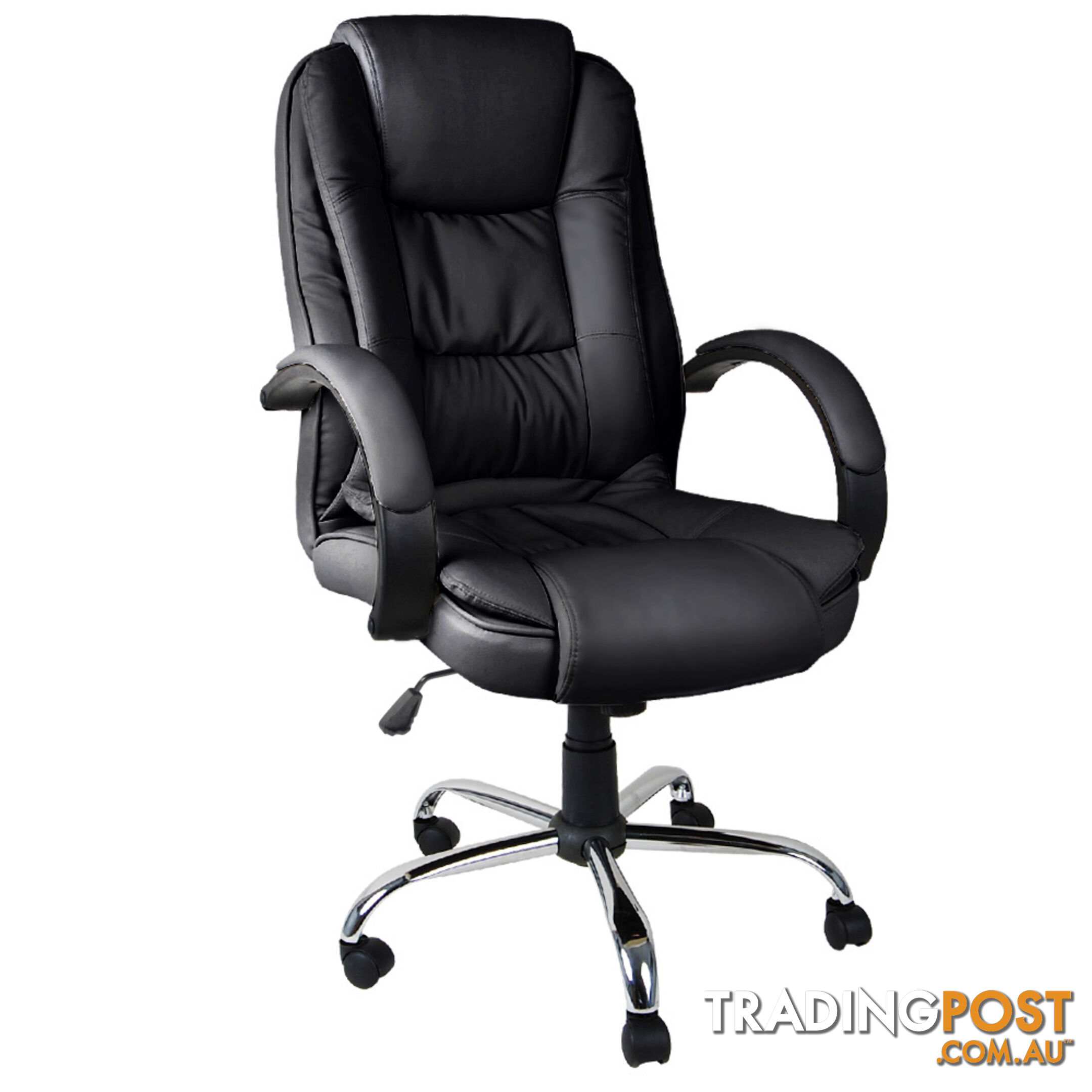 Executive PU Leather Office Computer Chair Black