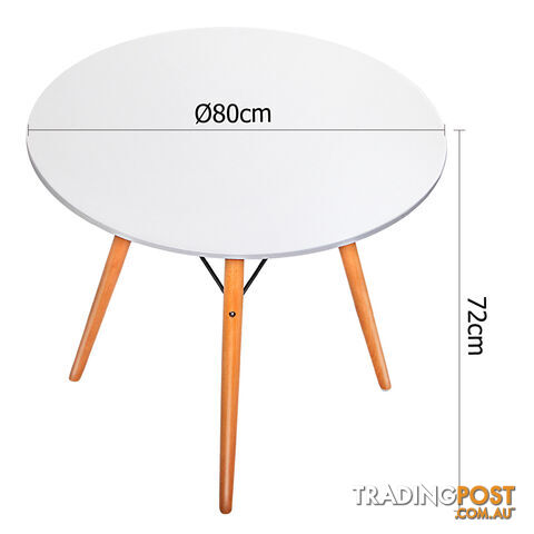 Replica Eames DSW Eiffel Dining Table White