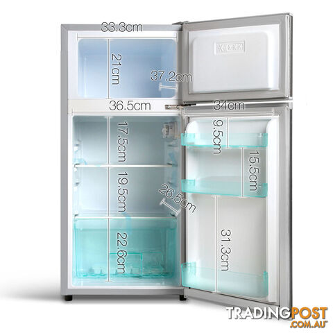 Upright 2-in-1 100L Caravan Bar Fridge Freezer Stainless Steel - photo 3 of 11