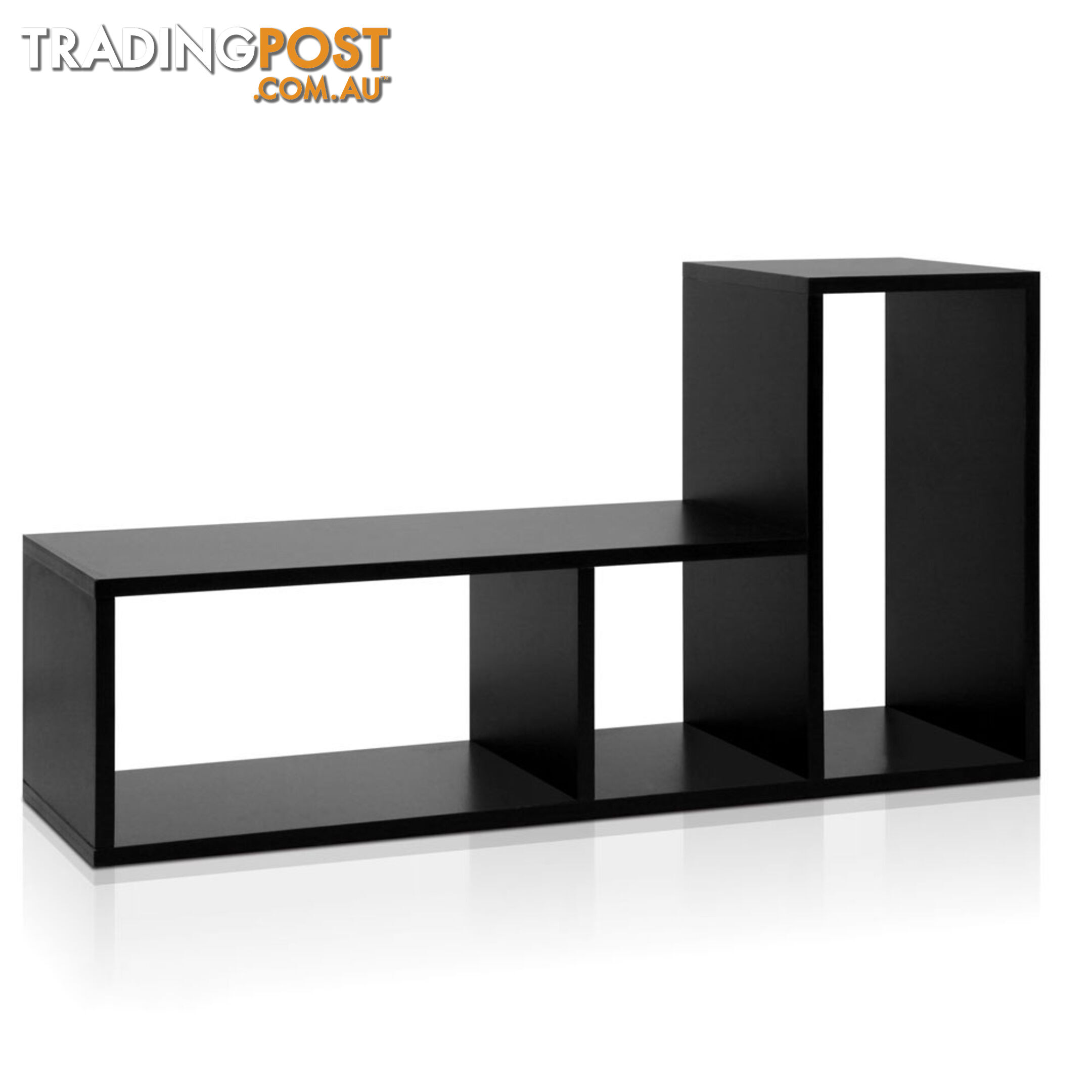 DIY L Shaped Display Shelf - Black