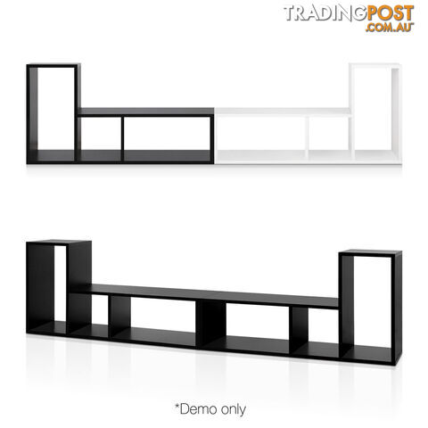 DIY L Shaped Display Shelf - Black