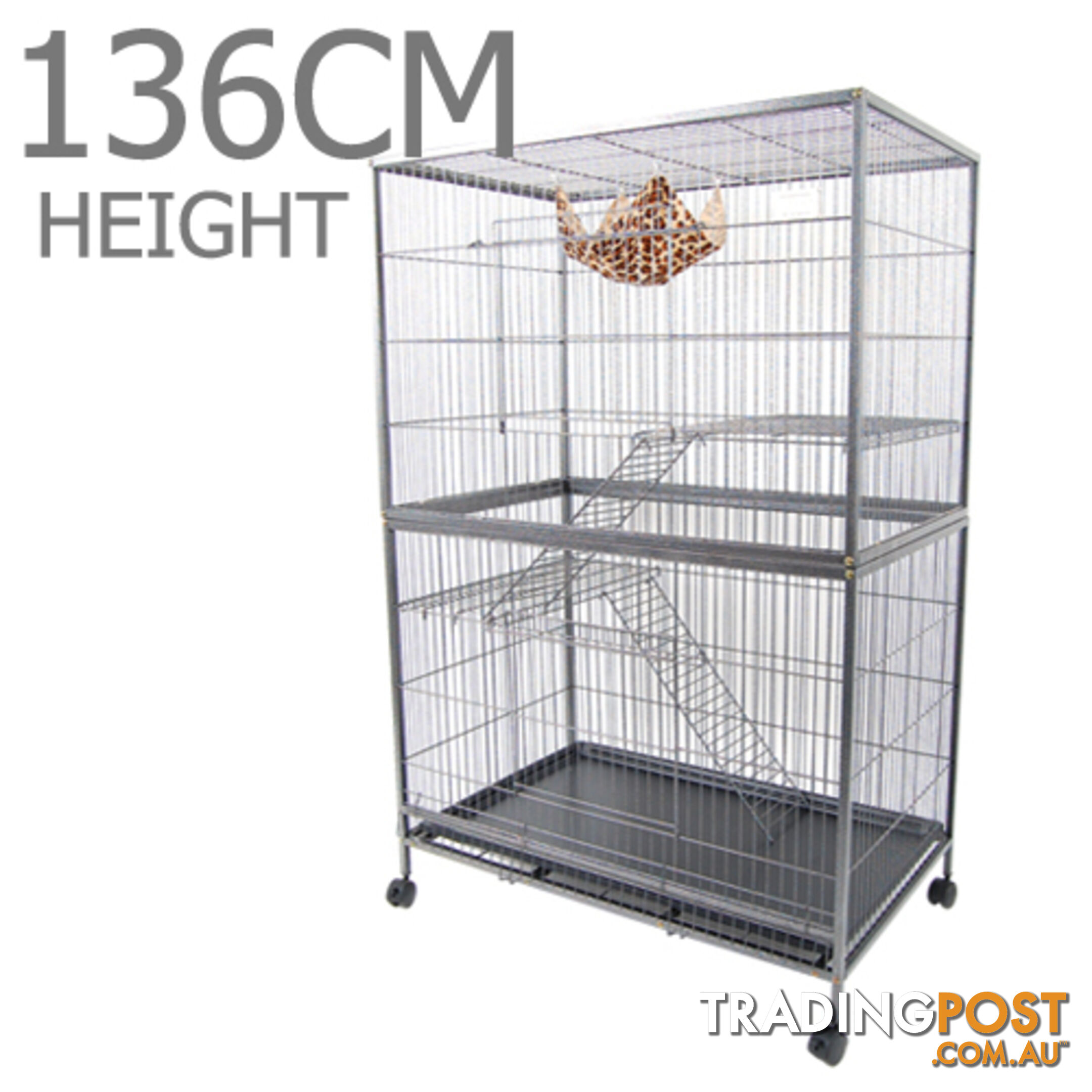 3 Level Cat Ferret Hamster Rat Bird Cage Aviary