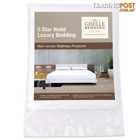 Waterproof Non-Woven Mattress Protector - King Single