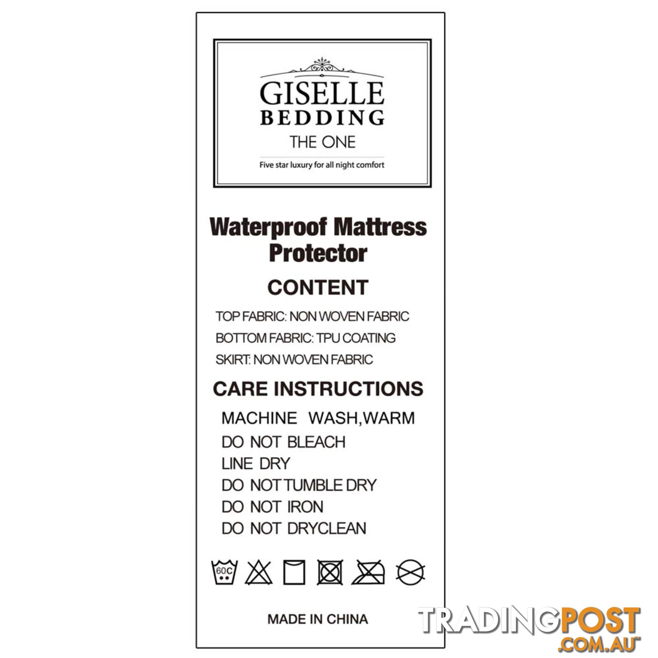 Waterproof Non-Woven Mattress Protector - King Single