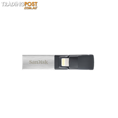 SANDISK IXPAND FLASH DRIVE SDIX30N 128GB GREY IOS USB 3.0  (SDIX30N-128G)