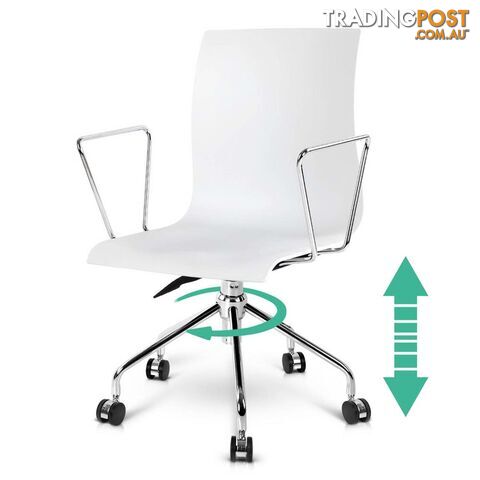 Modern Office Chair with Armrests White