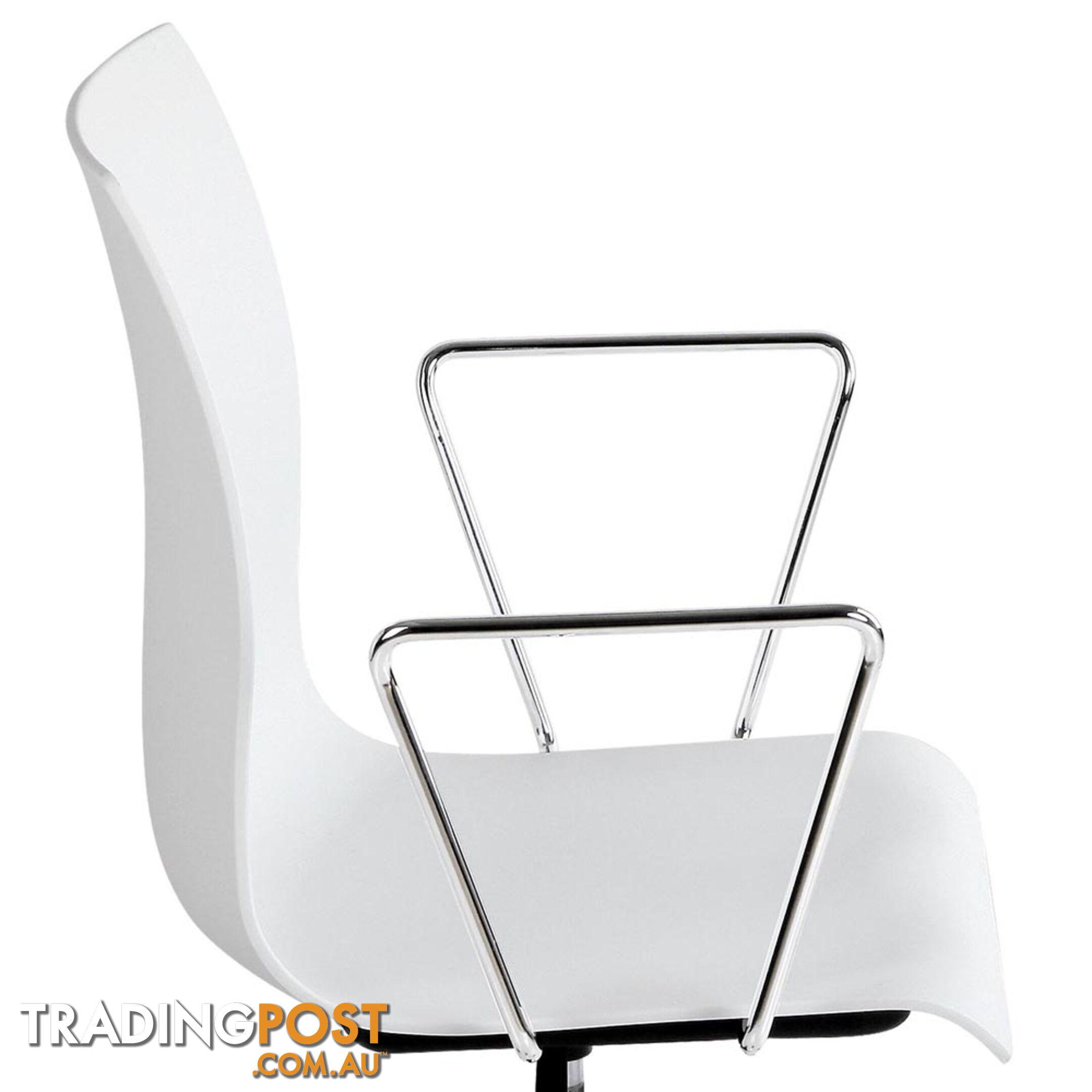 Modern Office Chair with Armrests White