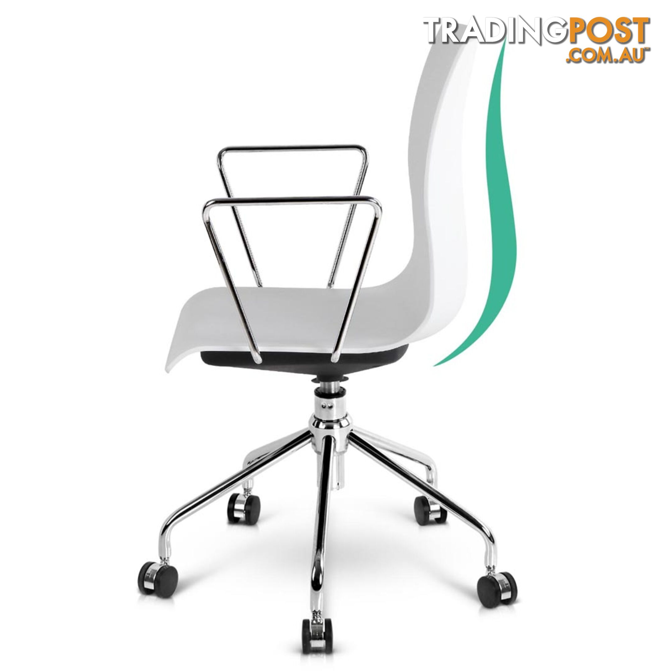 Modern Office Chair with Armrests White