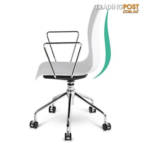 Modern Office Chair with Armrests White