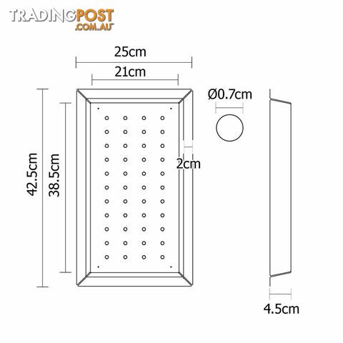 Stainless Steel Kitchen Sink Colander Rectangle