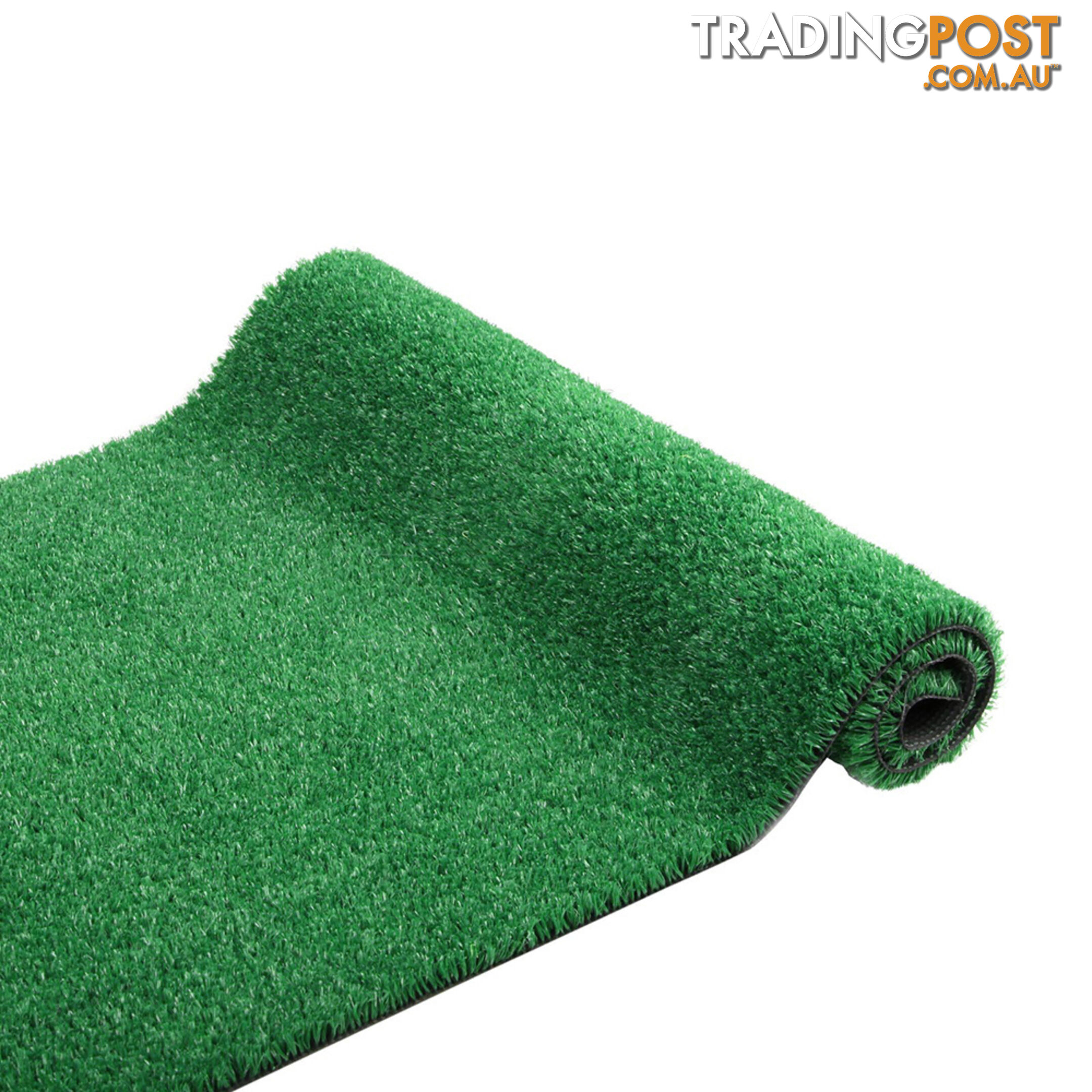 Artificial Grass 10 SQM Polyethylene Lawn Flooring 15mm Green
