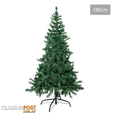 Christmas Tree w/ Ornament 180cm Green