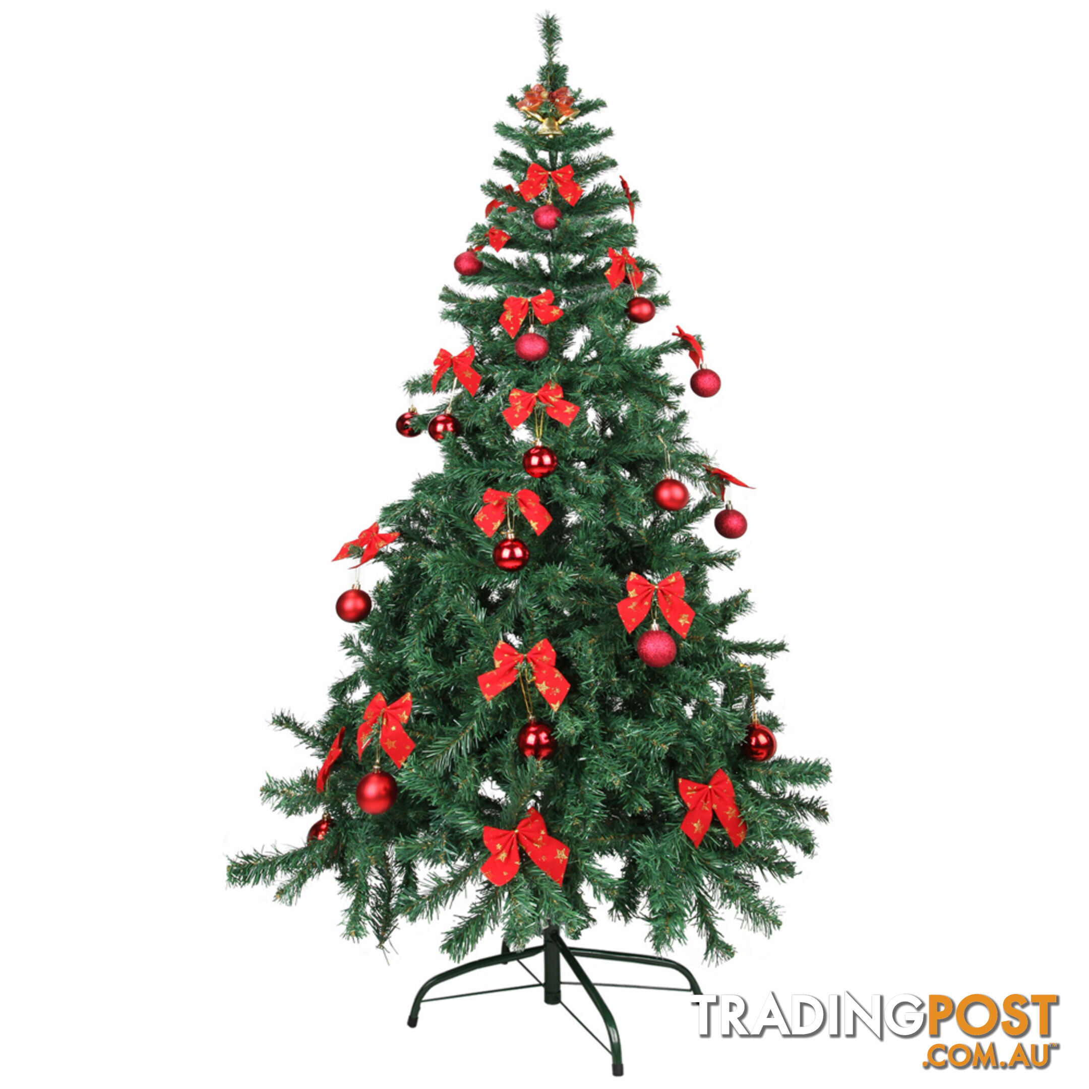 Christmas Tree w/ Ornament 180cm Green