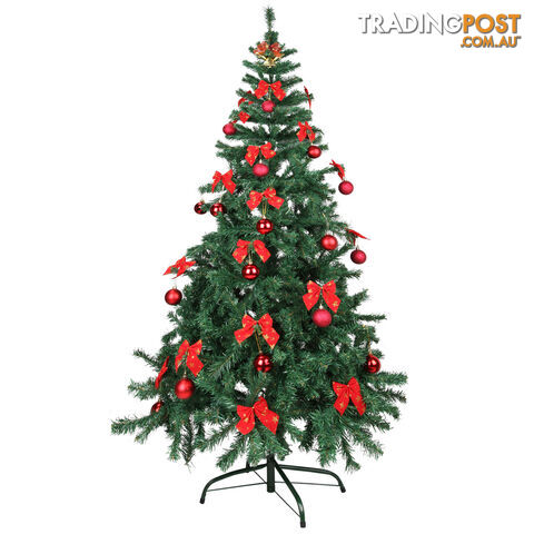 Christmas Tree w/ Ornament 180cm Green