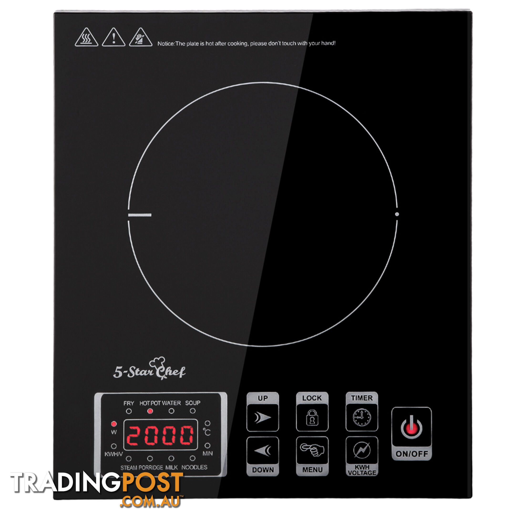 5 Star Chef Induction Cooktop w/ Digital Display Hotplate