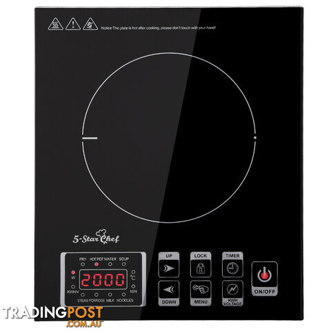 5 Star Chef Induction Cooktop w/ Digital Display Hotplate