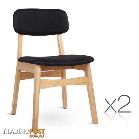 Set of 2 Replica Ari Dining Chairs - Black