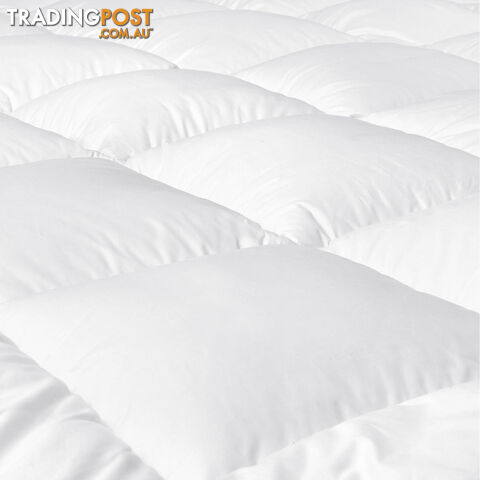 Pillowtop Mattress Topper Memory Resistant Protector Pad Cover King Single