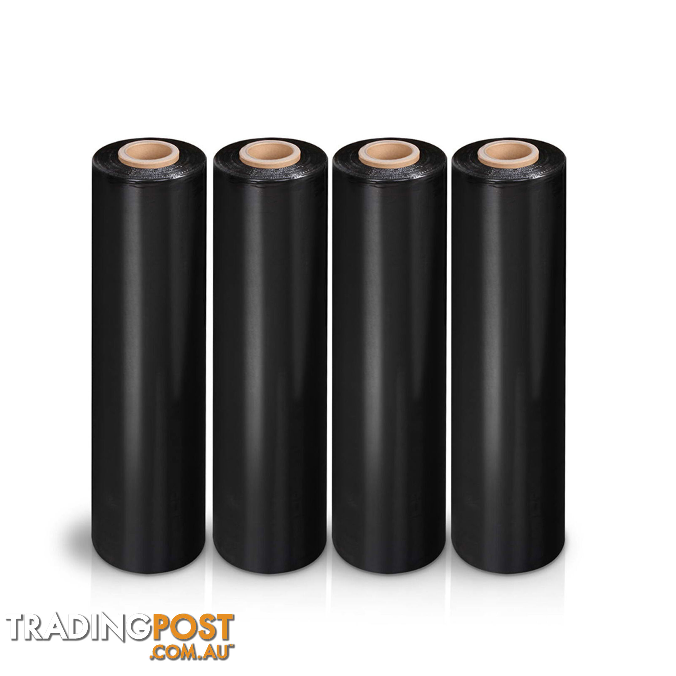 Set of 4 Stretch Film Rolls 500mm x 400M - Black