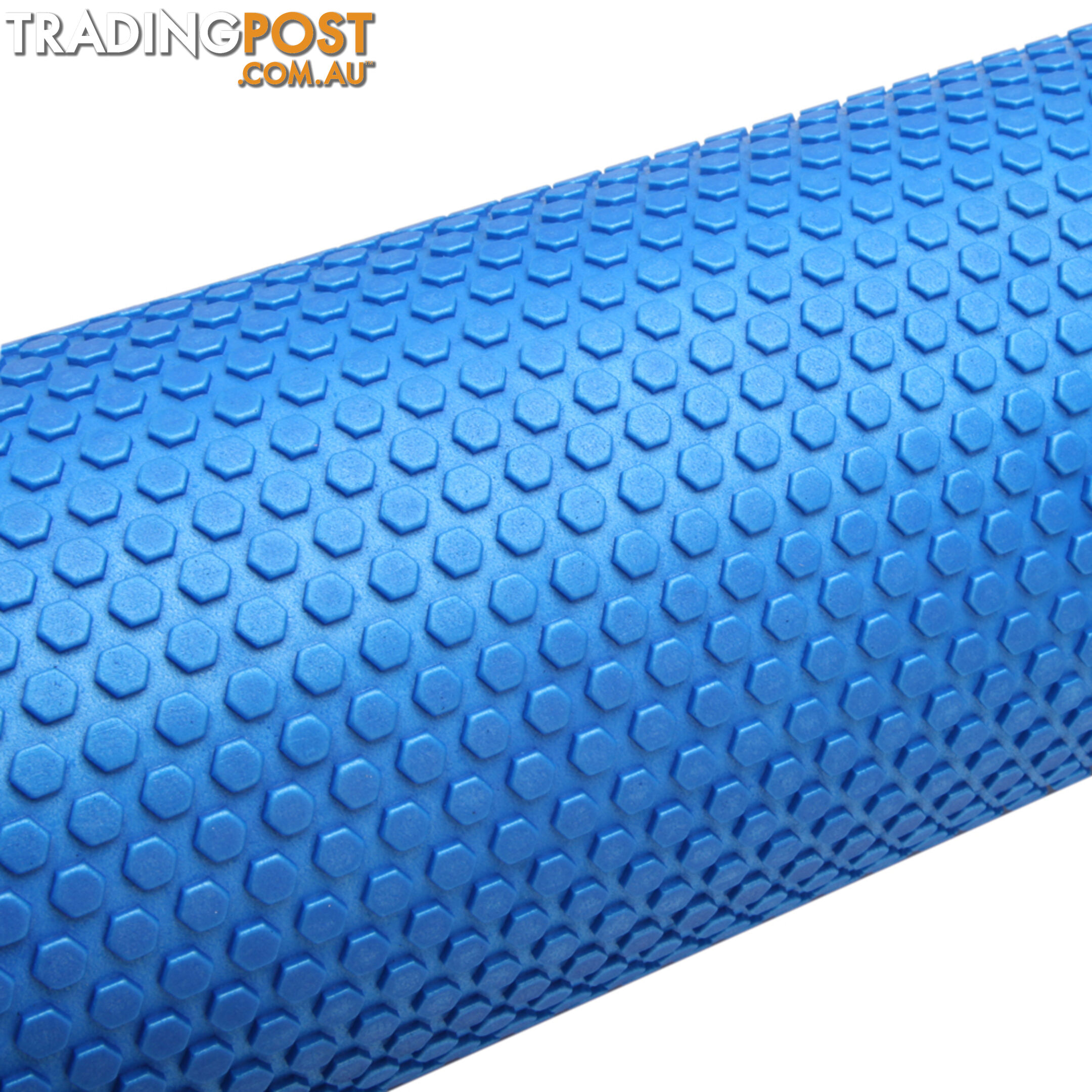 Yoga Gym Pilates EVA Stick Foam Roller Blue 90 x 15cm