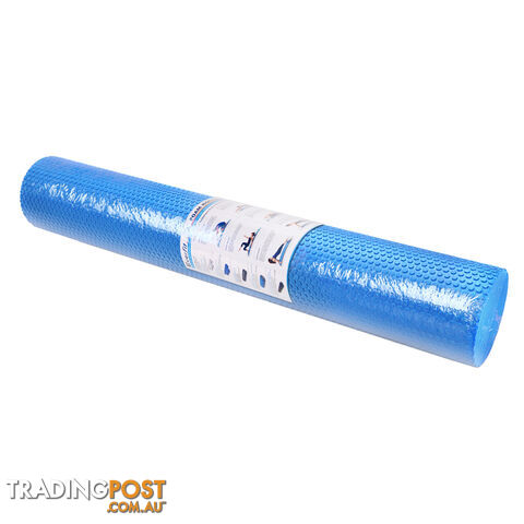 Yoga Gym Pilates EVA Stick Foam Roller Blue 90 x 15cm